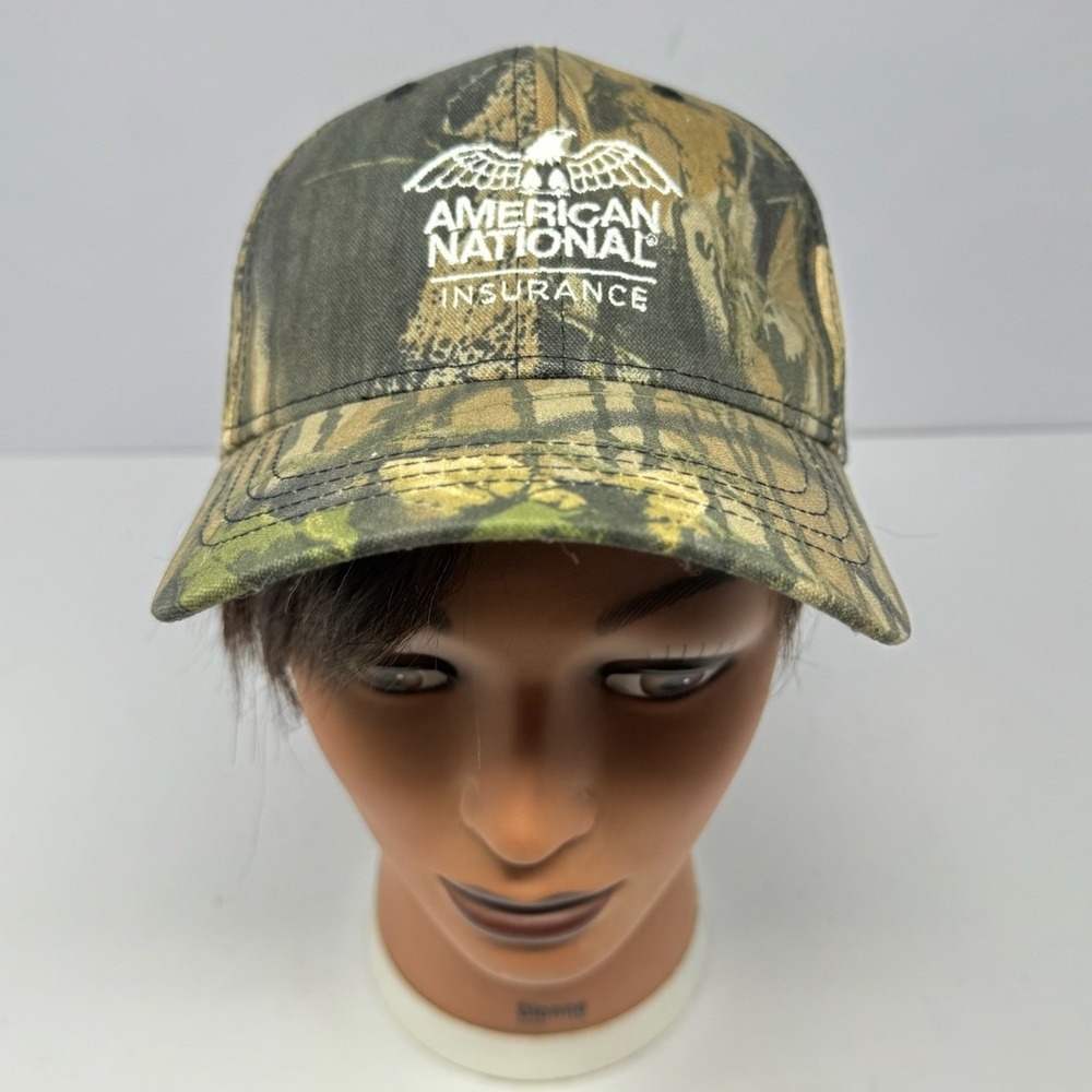 Outdoor Cap American National Insurance Camo Hat Adjustable Baseball Cap 401PC